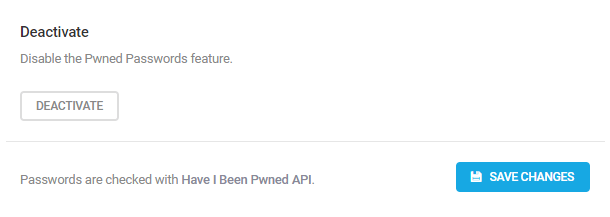 Deactivate Pwned Passwords in Defender