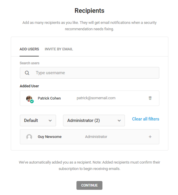 Include recipients in Defender notifications