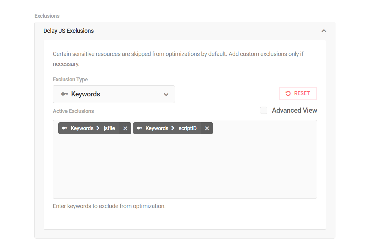 Exclude delay of scripts in Hummingbird