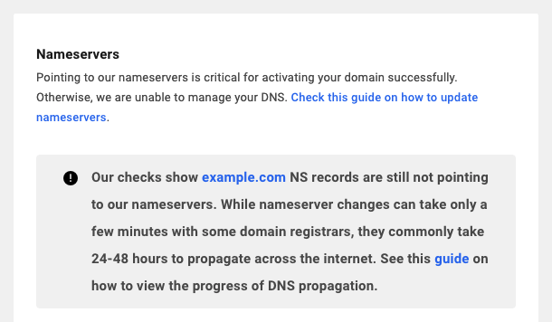 DNS not propagating