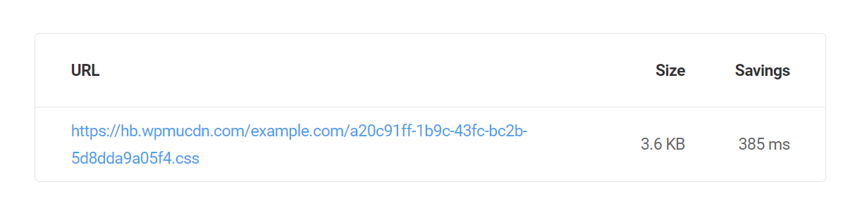 Hashed filename shown in Perfomance Test results