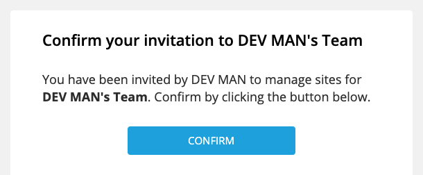 Your business name will appear in invitation emails