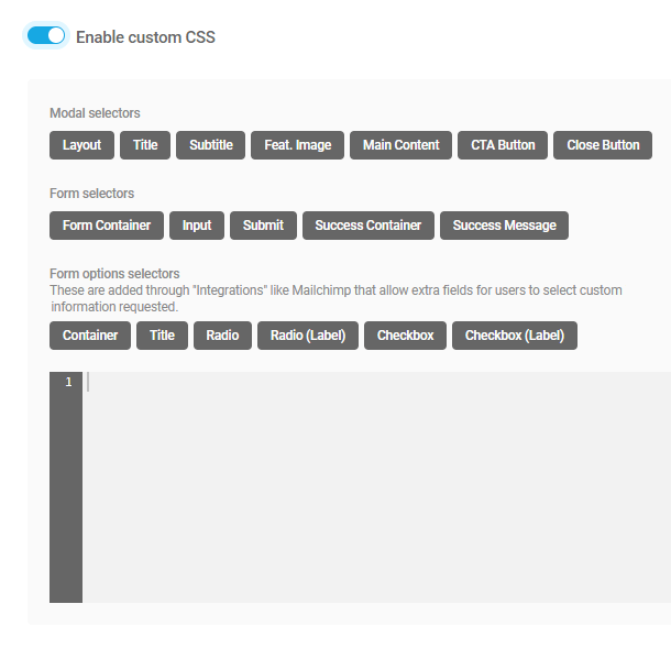 enable custom css functions