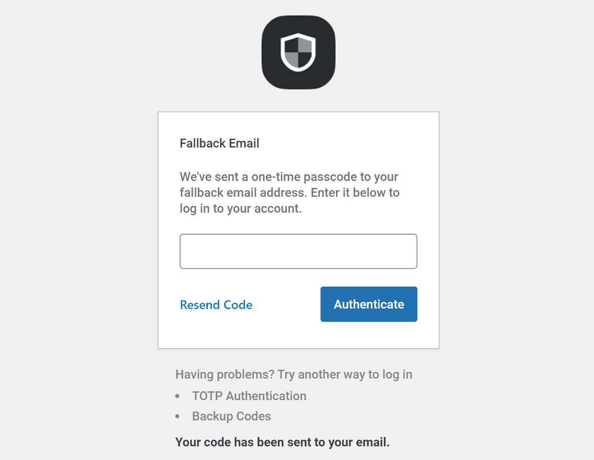 fallback email