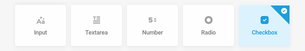 Add a Checkbox field to a form