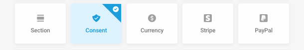 Add a Consent field to a form