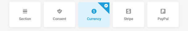 Add a Currency field to a form