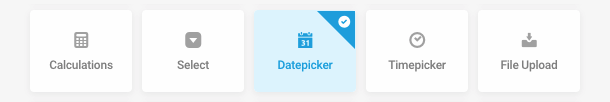 Add a Datepicker field to a form