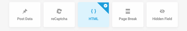 Add a HTML field to a form