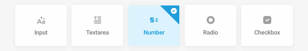 Add a Number field to a form