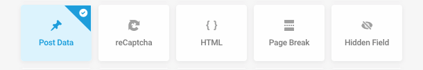 Add a Post Data field to a form