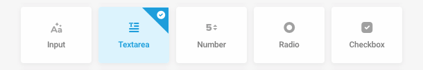 Add a Textarea field to a form
