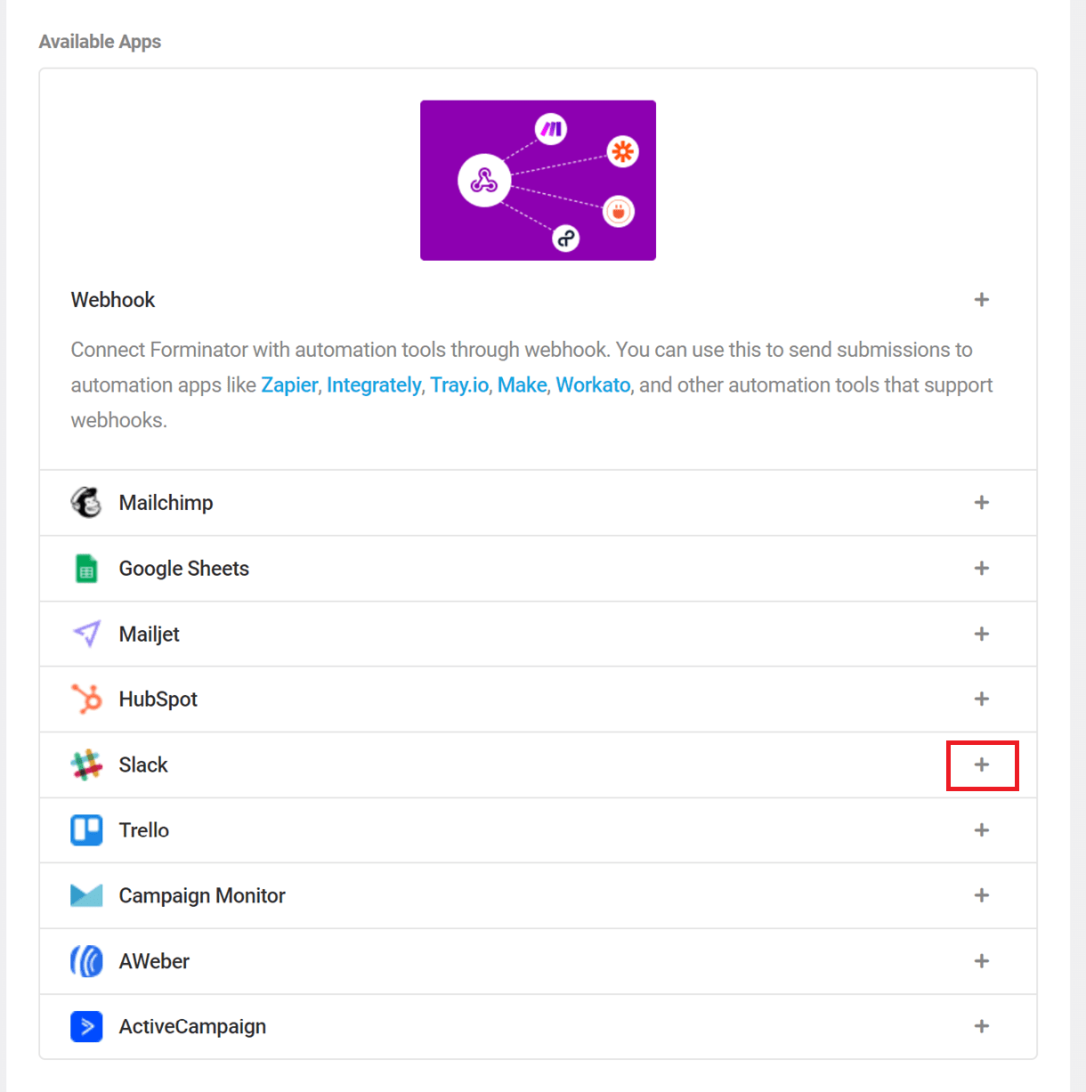formi slack integration