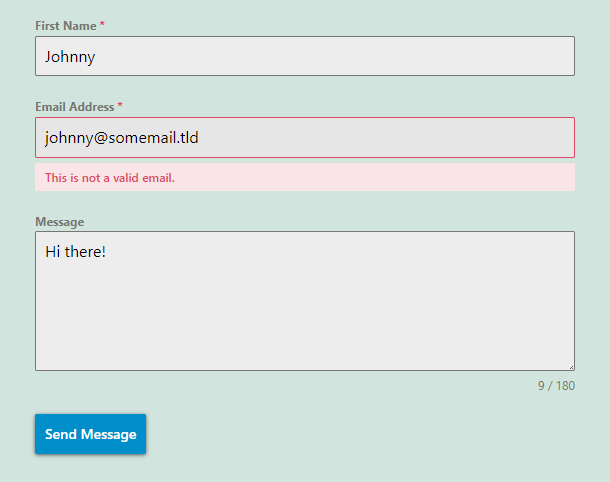 Clearout email validation in a Forminator form