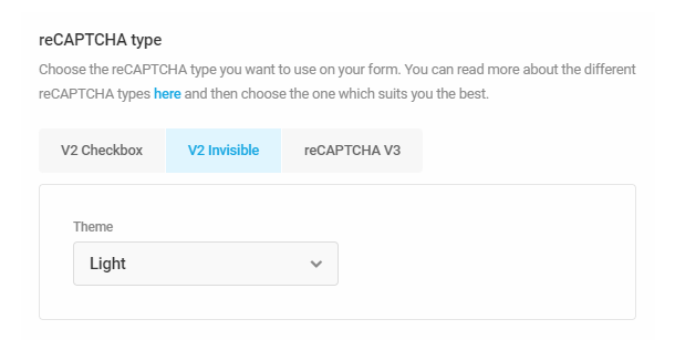 Using Google reCAPTCHA v2 invisible in a Forminator form