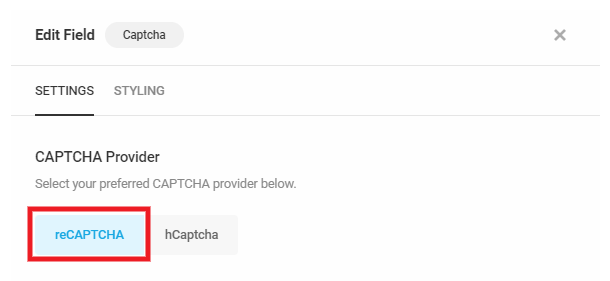 Using Google reCAPTCHA in a Forminator form