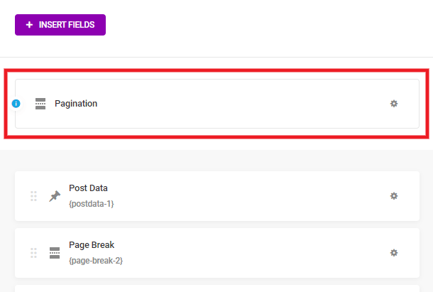 Pagination settings when page breaks used in a Forminator form