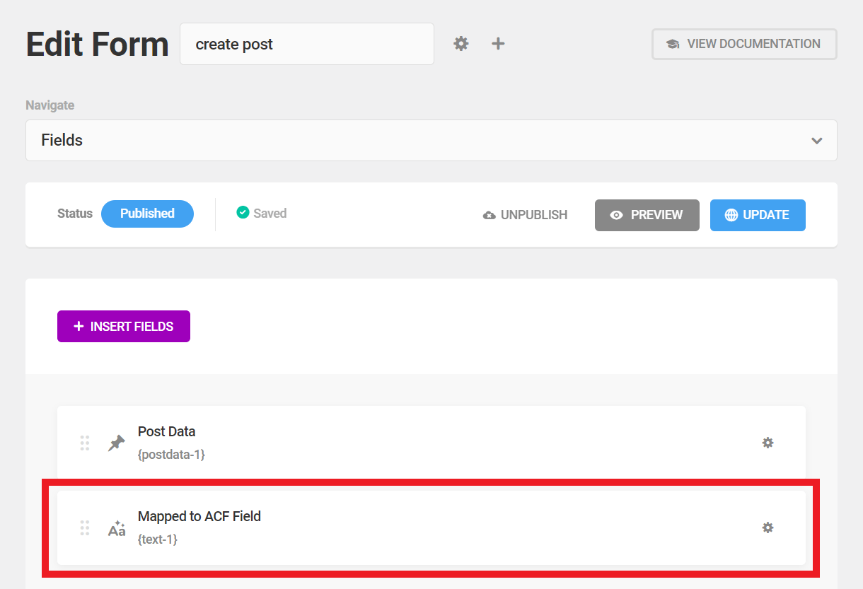 Add a text input field in a Forminator form