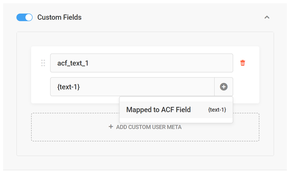 Mapping a Forminator field to a custom field
