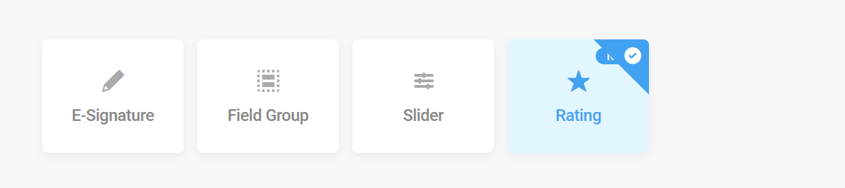 Add a rating field to a form