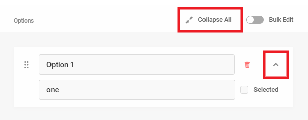 Expand/collapse all field label options