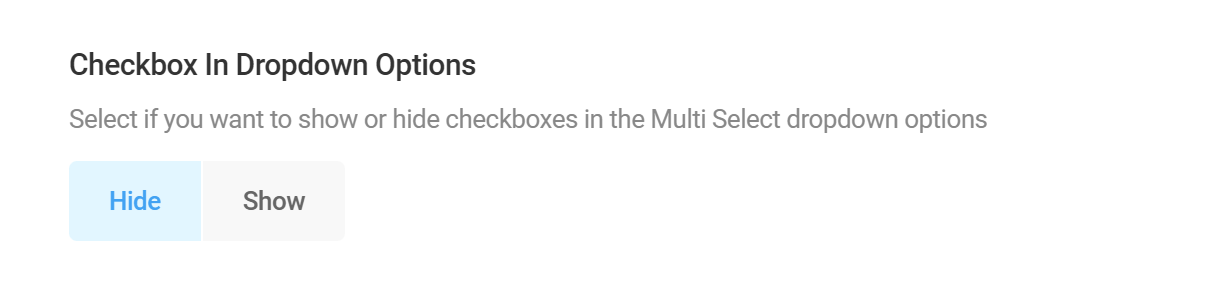 Include checkboxes in a multi-select field