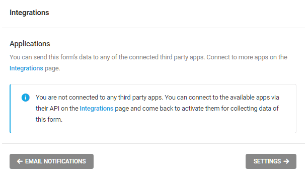 Available 3rd-party integrations for Forminator forms