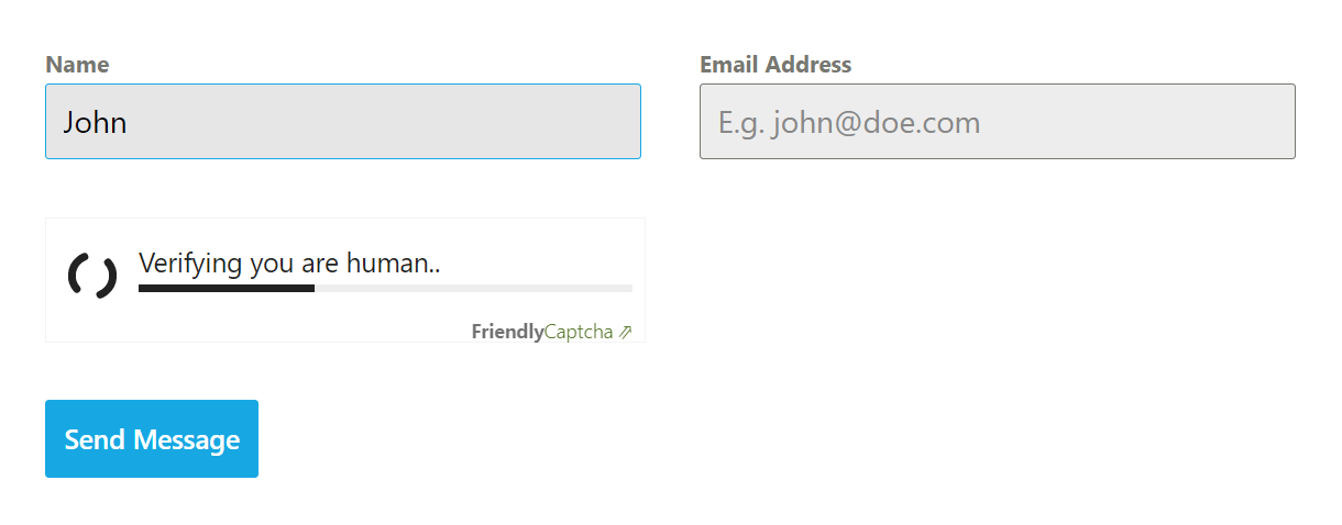 Friendly Captcha solving itself in a Forminator form