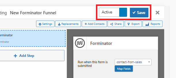 Save and activate a Groundhogg funnel