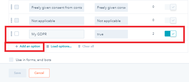 Edit property in Hubspot
