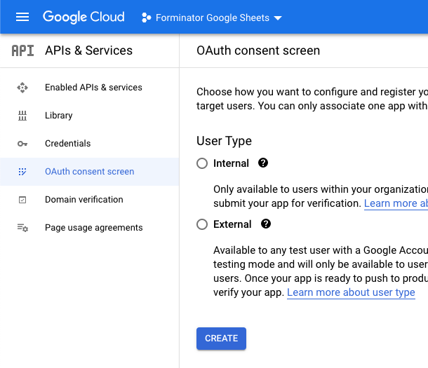 etting Oauth as external for Google sheets integration in Forminator