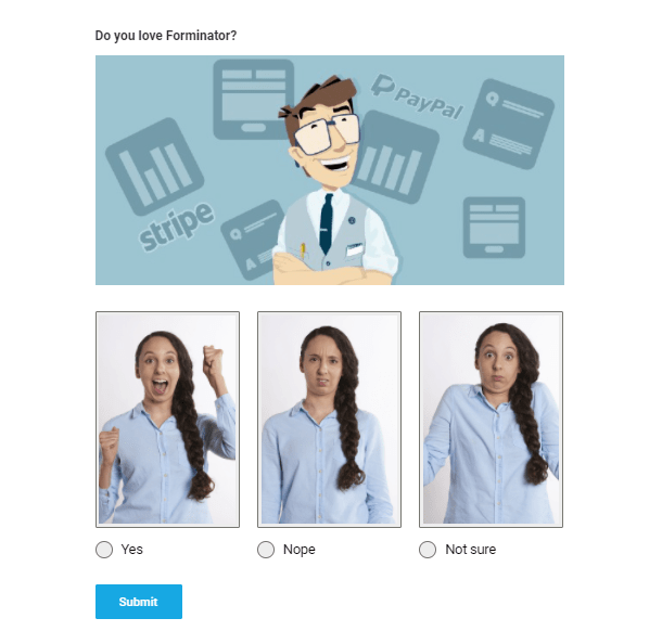 Example of poll with images in answers
