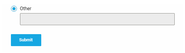 Preview of a custom answer field in a Forminator poll