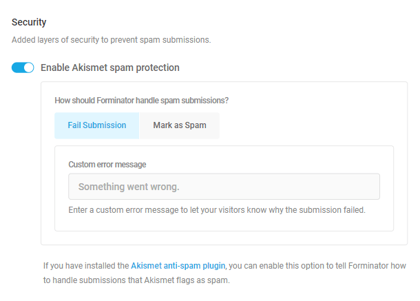 Enable spam protection in polls