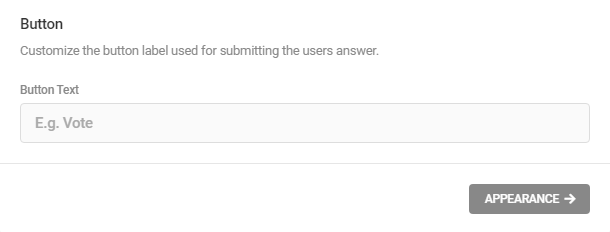 Customize the submit button in a Forminator poll