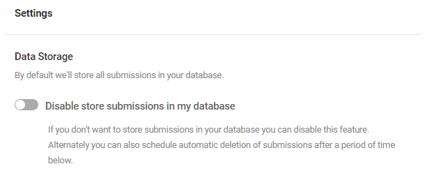 Disable data storage in Forminator poll