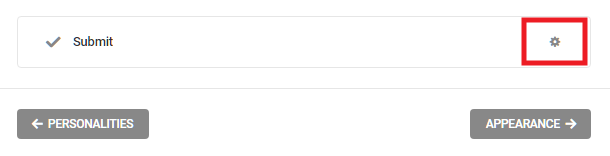 Edit submit button in Forminator quiz