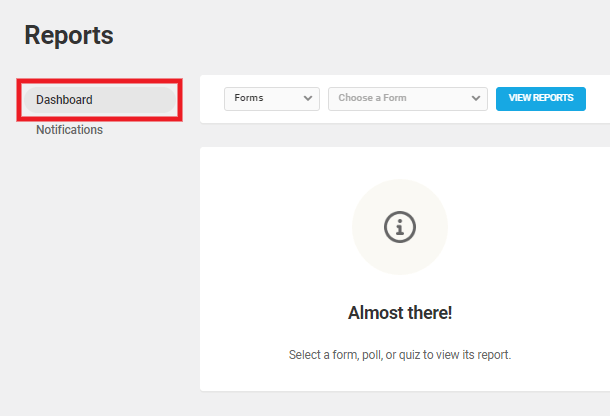Forminator Reports dashboard