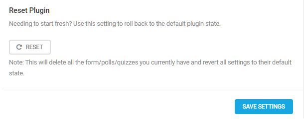 Reset option in Forminator