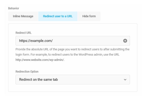 Configure form submission behavior in Forminator