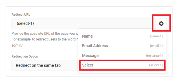 Dynamically redirect user after form submission