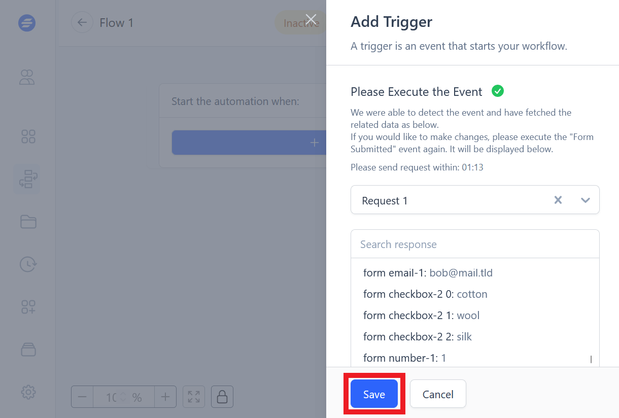 Form added for a new SureTriggers workflow