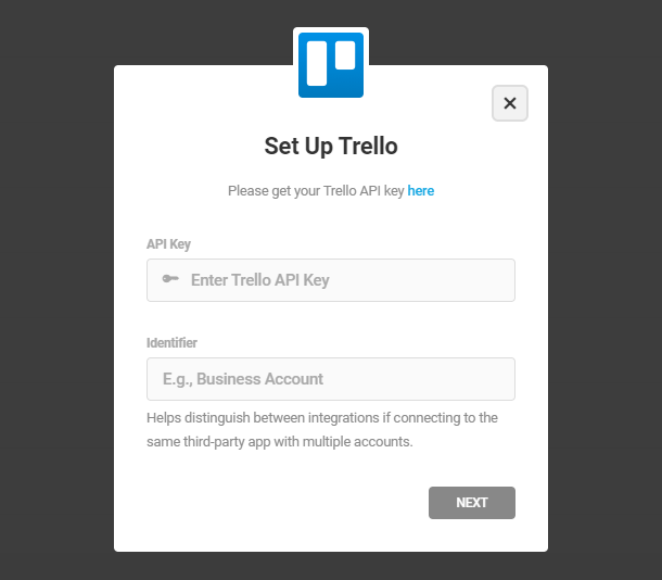 Connect Trello integration in Forminator