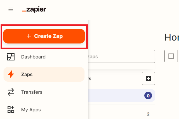 Creating a Zap