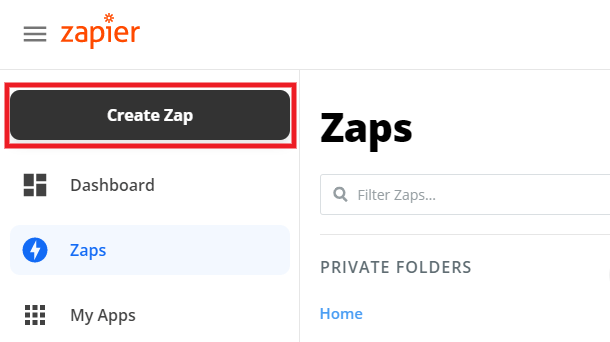 Create a zap at Zapier for integration with Hustle