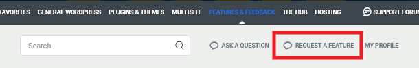 Features & Feedback forum request form