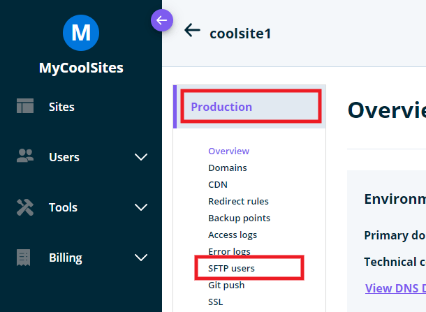 Accessing FTP accounts at WP Engine