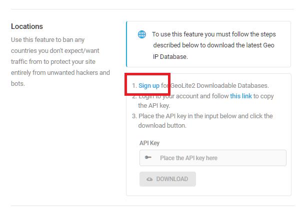 Enable location banning in Defender firewall