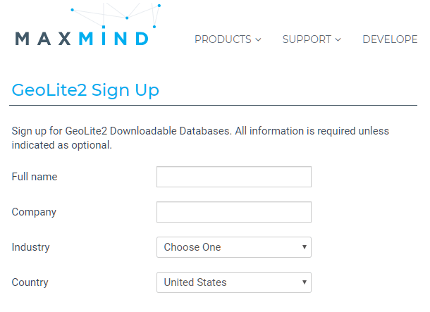 Get MaxMind database for location banning in Defender firewall