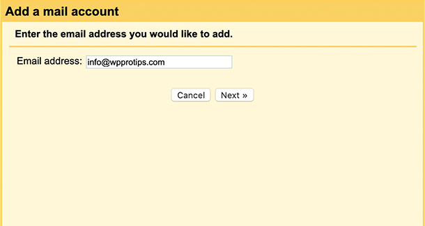 Add email address gmail